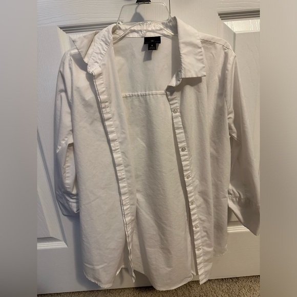 Tops - Vintage White Button Down Shirt Size S